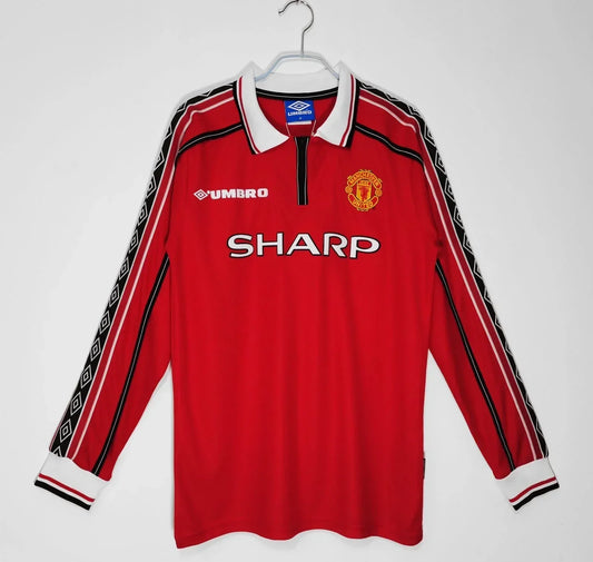 RETRO MANCHESTER UNITED HOME 1998/99 FULL SLEEVES