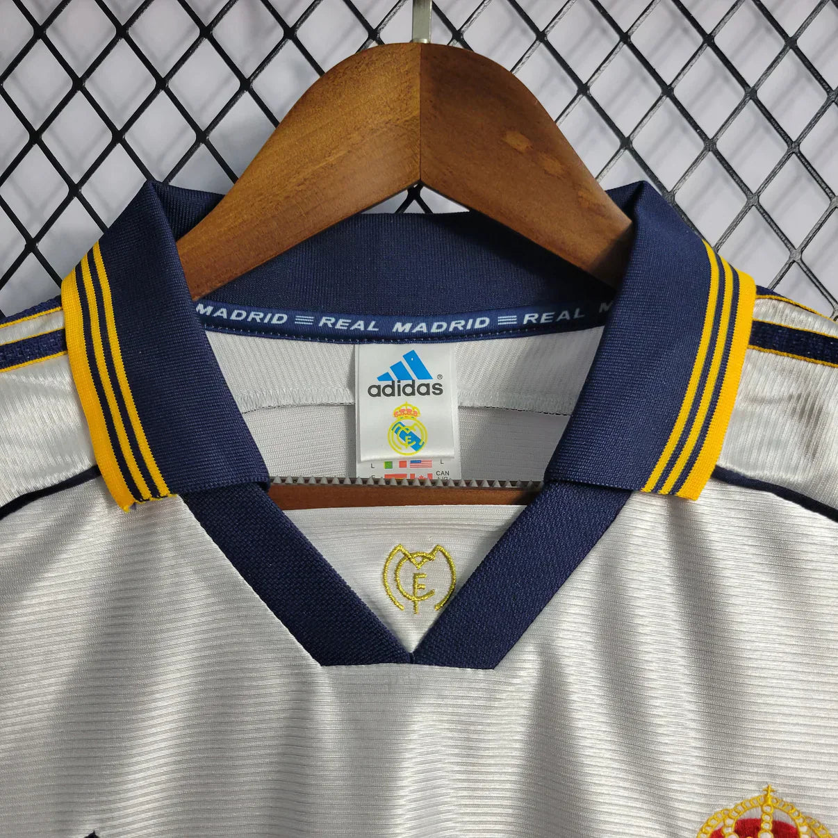 RETRO REAL MADRID HOME 1998-2000 HALF SLEEVES