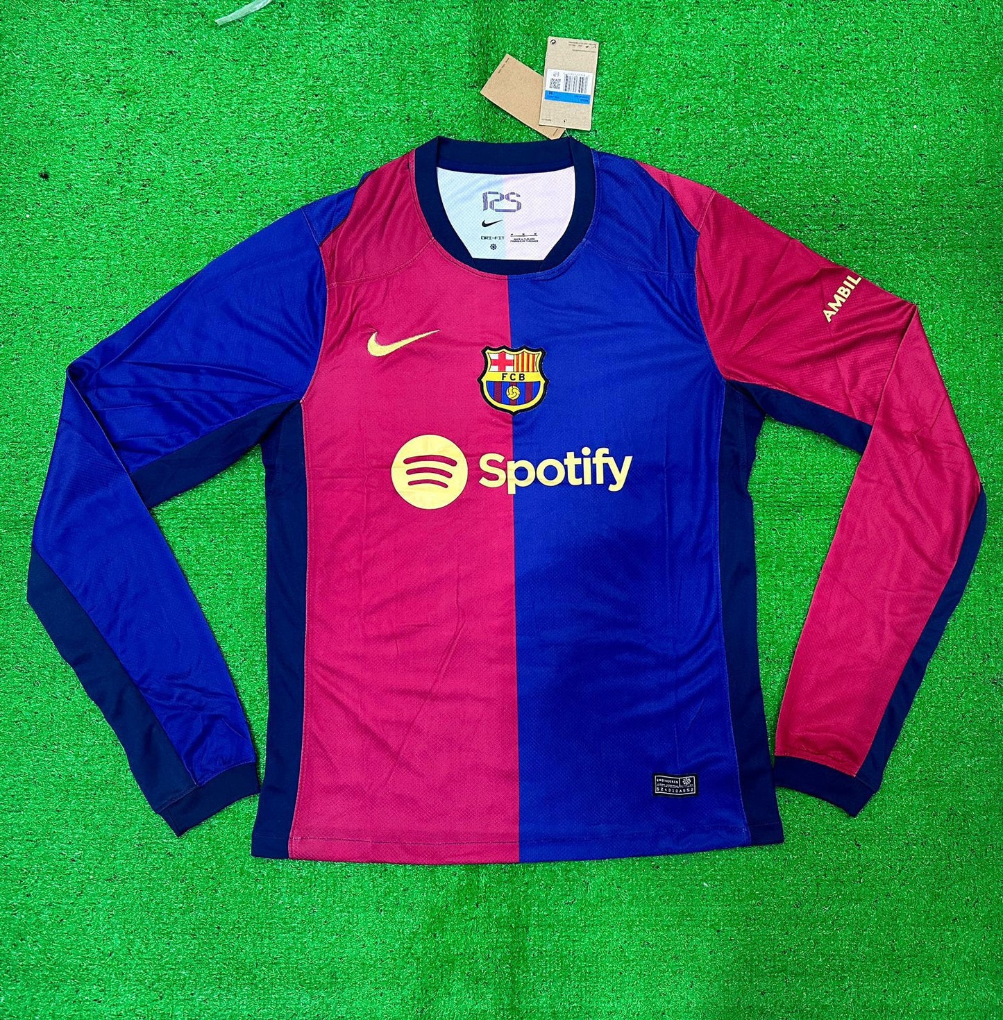 BARCELONA HOME KIT 24/25 FULL SLEEVES, FAN VERSION